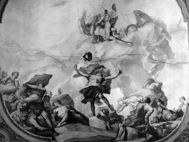 1726-Giorgio Anselmi - La caduta dei Giganti - Palazzo Allegri, Verona